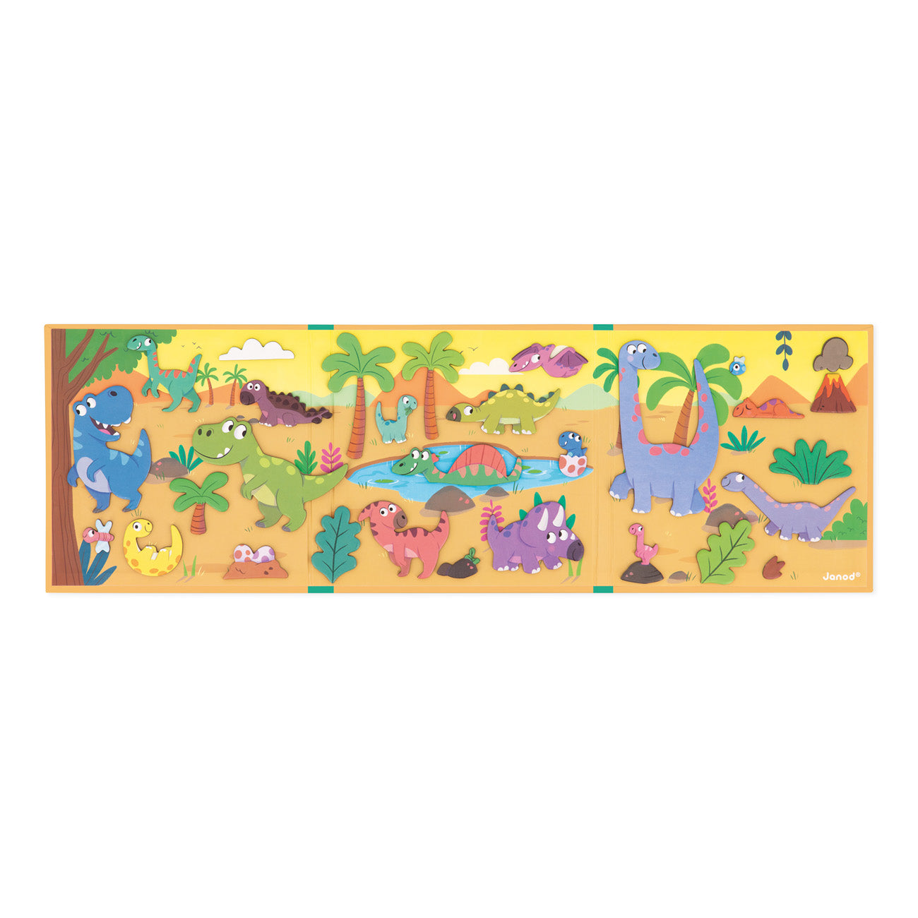 Magneetboek Magneti Stories - Dinosaurus