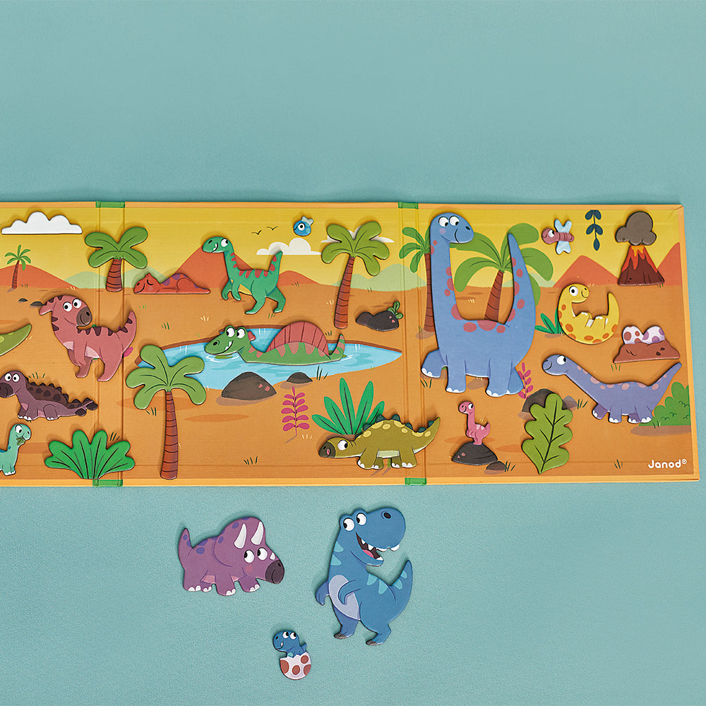 Magneetboek Magneti Stories - Dinosaurus