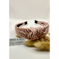 Knoop haarband - Pink Leaf