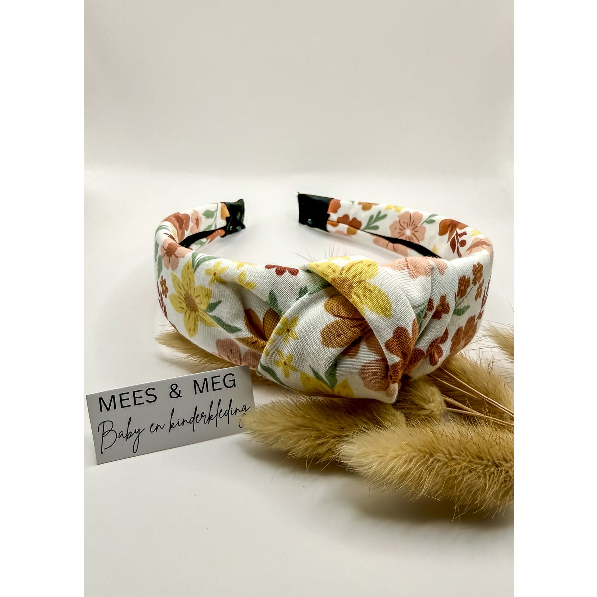 Knoop haarband - Festive Flower