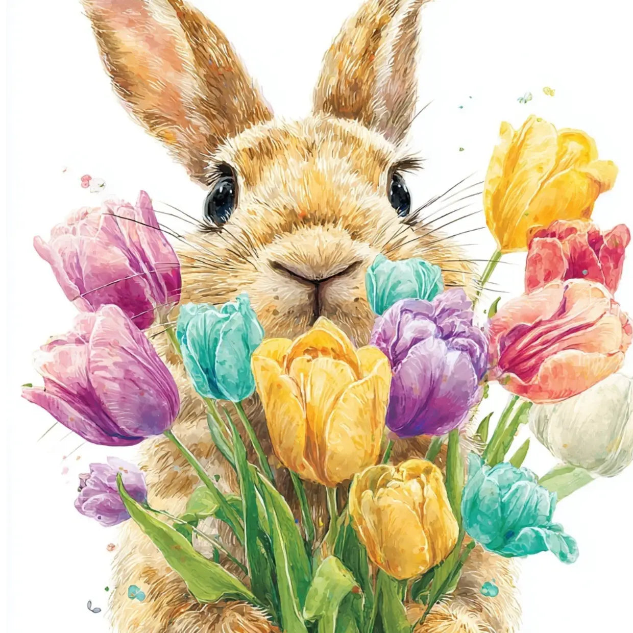 Wenskaart - Bosje bloemen