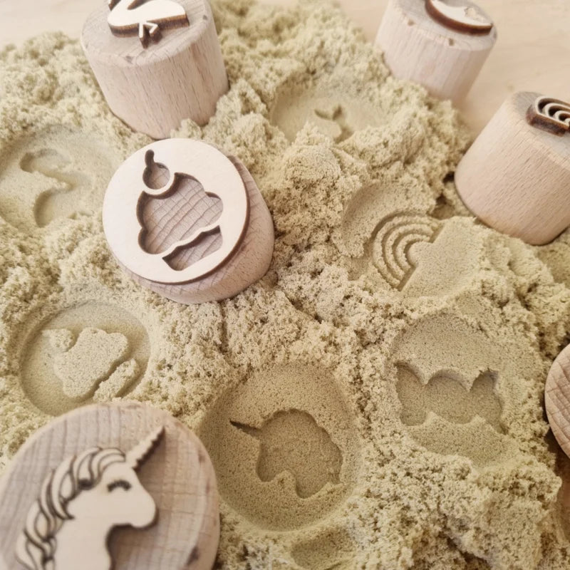 Houten stempelset - Sweet