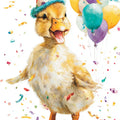 Wenskaart - Feest eend