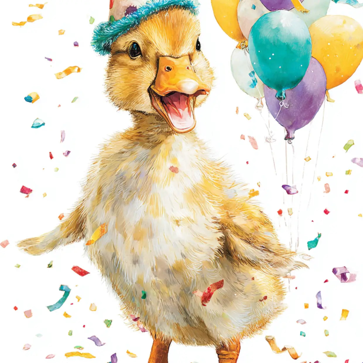 Wenskaart - Feest eend