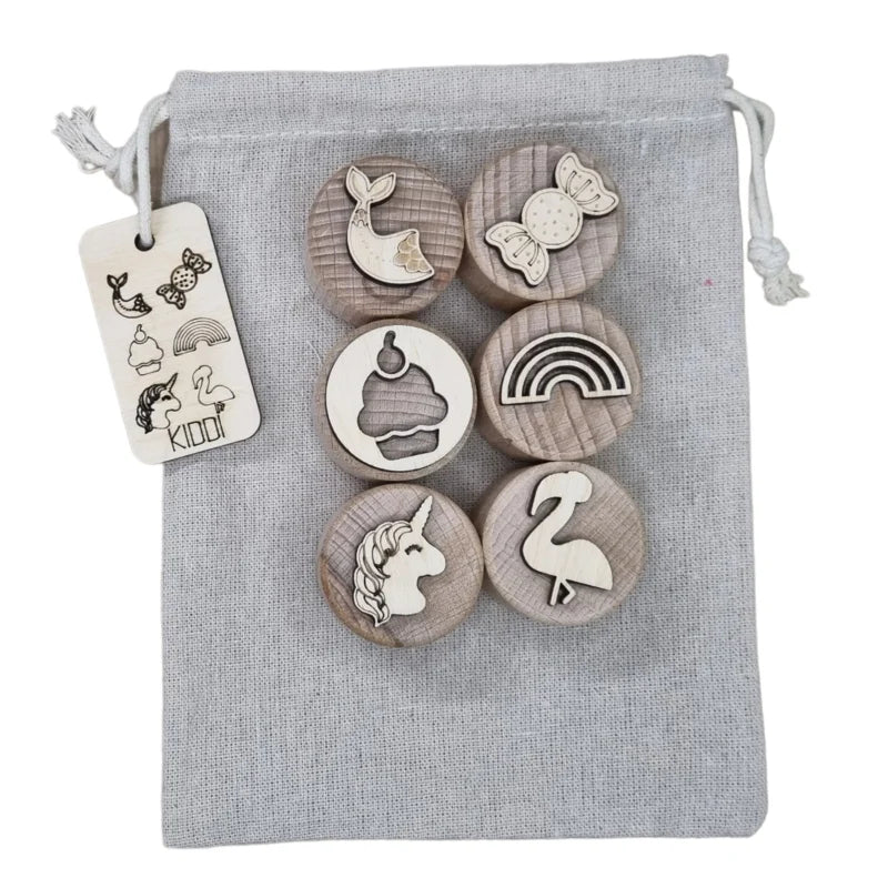 Houten stempelset - Sweet