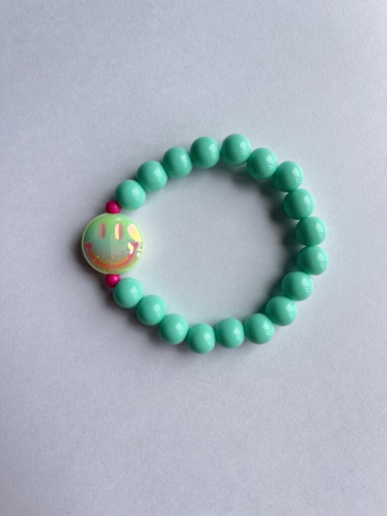 Armband - Smiley mint