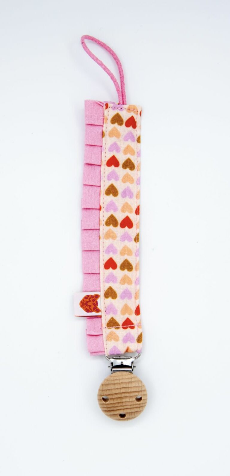 Speenkoord ruffle - Hearts