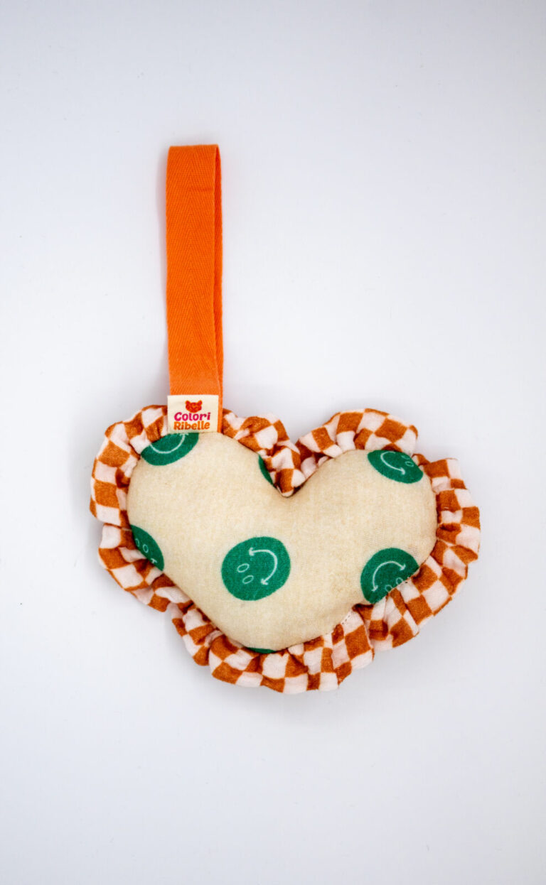 Speenknuffel - Hart groen smiley