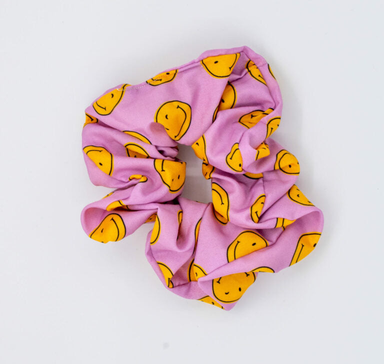 Scrunchie - Smiley Lila