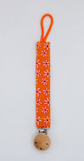 Speenkoord - Bloemen oranje