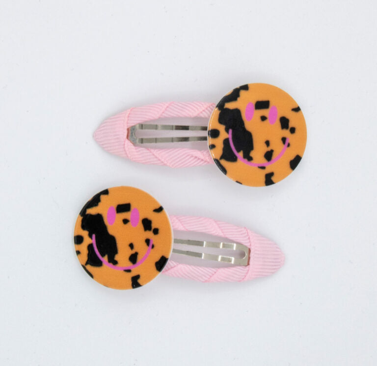 Haarspeldjes - Smiley Leopard
