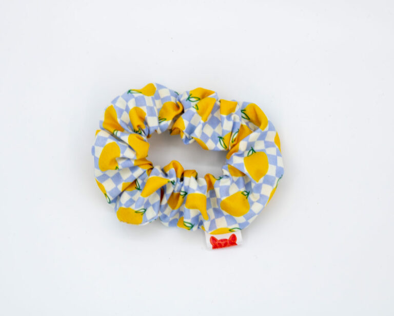 Scrunchie - Yellow Lemon