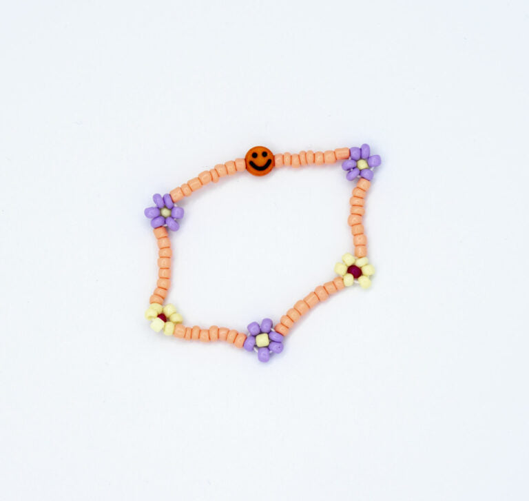 Armband - Bloemen oranje