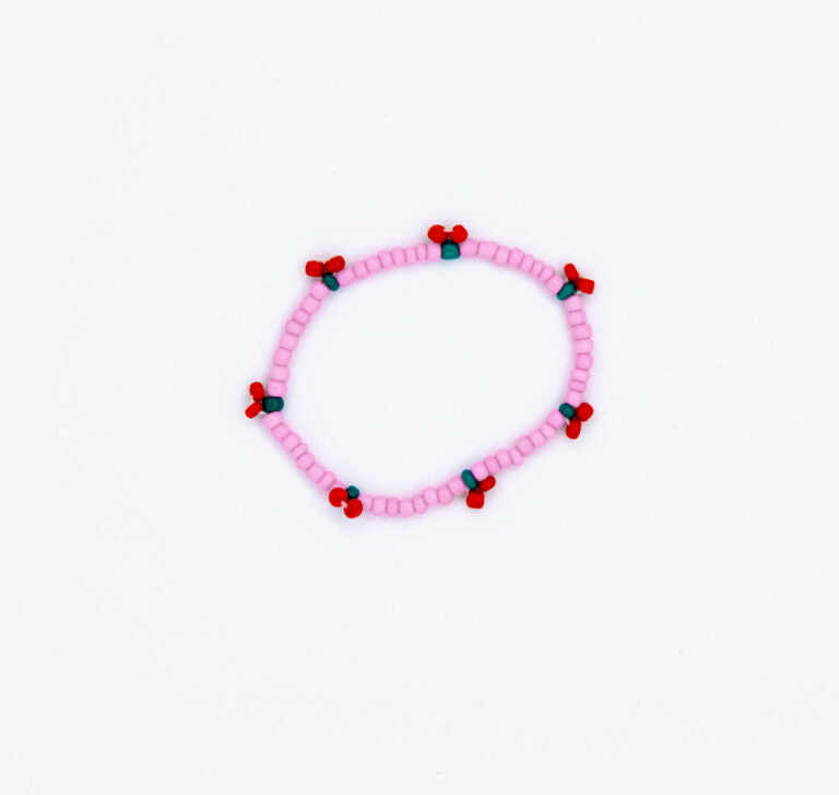 Armband - Bloemen kersjes