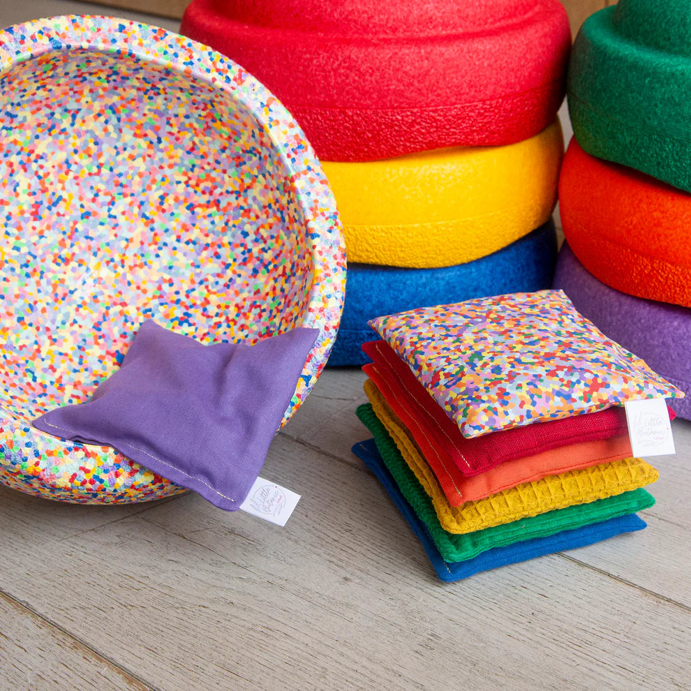 Little Botanic Label -  Pittenzakjes set Regenboog